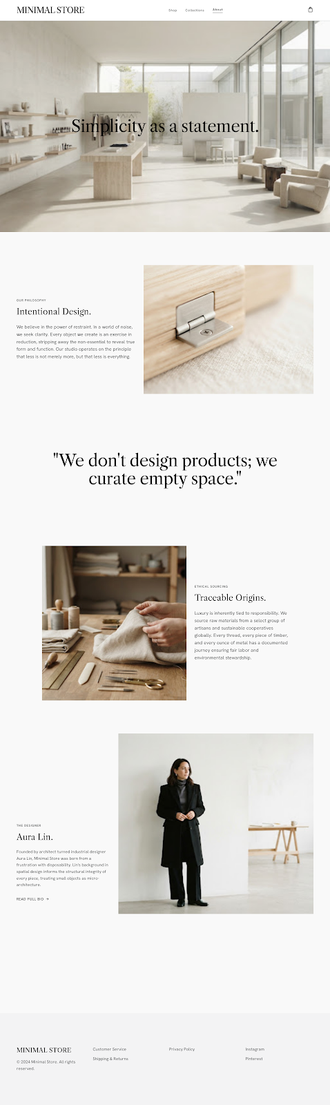 Minimal Store